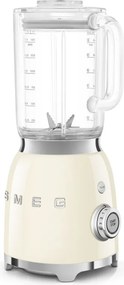 Blender Smeg BLF03CREU, 800 W, 1,5 l, 18 000 rpm, 4 programe, 4 viteze + Impusl, Otel inoxidabil, Crem