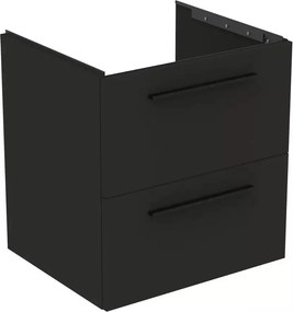 Dulap baza suspendat Ideal Standard i.life B gri carbon mat 2 sertare 60 cm