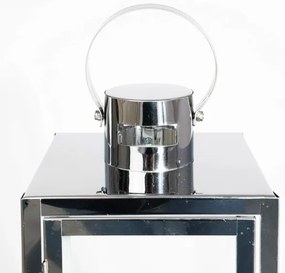Felinar decorativ, 49 cm, crom lucios