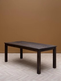 Masă de dining din lemn de mango, cu blat patinat și picioare masive, natur, finisaj mat, 190×90×76 cm, „Sora"