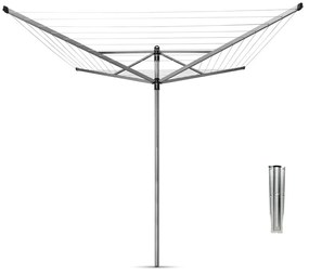 Uscător de rufe argintiu pentru grădină 50 m Lift-O-Matic – Brabantia