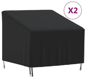 3203379 vidaXL Huse scaune de grădină, 2 buc., 90x90x50/75 cm, Oxford 420D