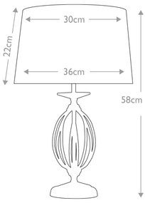 Lampă de masă Elstead AG-TL-POL-BRASS AEGEAN 1xE27/60W/230V auriu
