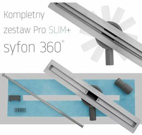 Set rigola pentru dus plus capac 70 cm Rea Neo Slim Pro Inox