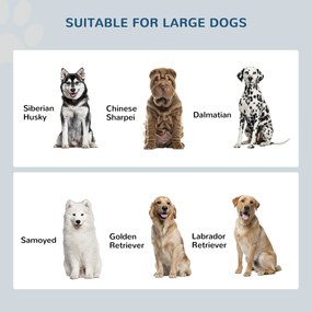 Stație de Hrănire PawHut pentru Câini Mari, cu Depozitare și 2 Boluri din Oțel Inoxidabil pentru Apă și Hrană, Design Pragmatic | Aosom Romania