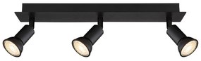 Plafoniera 3L design modern Drew negru