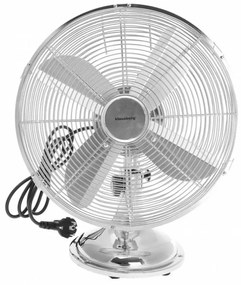 Ventilator de masa Klausberg KB 7537, 35 cm, 40 W, Oscilatie, 3 viteze, Gri