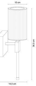 Aplica de perete design modern ARIA titan periat
