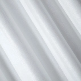 Draperie alb lucioasă cu agățare pe inele 140 x 250 cm Lungime: 250 cm