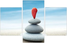 Tablou -Echilibru cu pietre (90x60 cm)