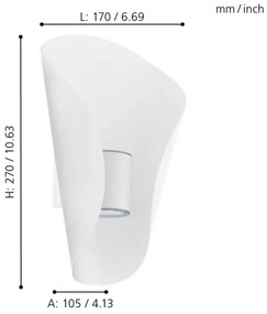 Eglo 93991 - Corp de iluminat LED exteriorBOSARO 2xLED/2,5W/230V