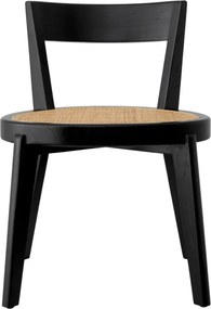 Scaun LUX design clasic Alvear negru, ratan