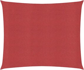 vidaXL Pânză parasolar, roșu, 4,5x4,5 m, HDPE, 160 g/m²