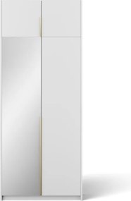 Dulap Alera II with top extension – Hinged – cu oglindă – 100x58x250 cm – Alb – Alera II with top extension – Hinged Dulap – Varianta 1