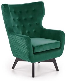 Fotoliu tapitat Marvel Velvet verde – H103 cm