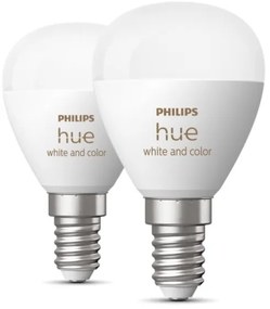 SET 2x bec LED RGBW dimabil Philips Hue WACA P45 E14/5,1W/230V