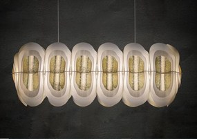 Lustra suspendata LED Fiordlys Linear Gold