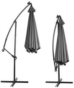 Deuba Umbrela de soare LED Mali Ø330 cm - antracit
