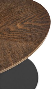 Masuta de cafea Delphi nuc/negru - H58 cm
