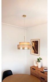 Lustră pe cablu TAMI 1xE27/60W/230V maro/auriu