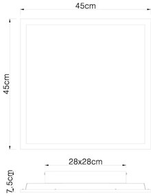 Globo 416080D2 - Plafonieră LED DORO LED/24W/230V