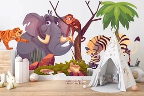 Autocolant pentru copii animale animate Madagascar 120 x 240 cm