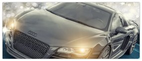 Tablou cu Audi - gri (120x50 cm)