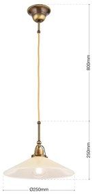 Lustra, Pendul realizat manual design rustic ARTDESIGN, patina/ champagne