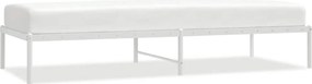 vidaXL Cadru pat metalic, alb, 80x200 cm