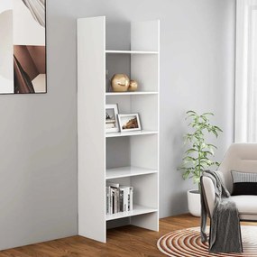 vidaXL Bibliotecă, alb, 60x35x180 cm, lemn prelucrat