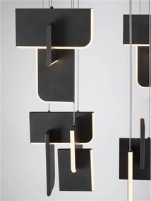 Lustra LED suspendata liniara design decorativ 3000K TOTEM 144W