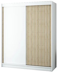 Dulap de haine 180 cm Ladonna (alb mat). 1045695