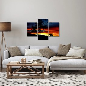 Tablou - Silueta unui lup (90x60 cm)