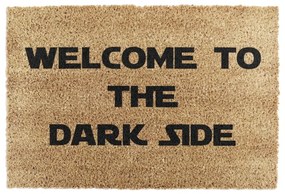 Covoraș de intrare din fibre de nucă de cocos 40x60 cm Welcome to the Darkside – Artsy Doormats