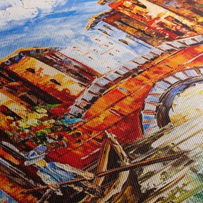 Tablou - Pictură în ulei a orașului III. (90x60 cm)