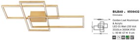 Lustra LED aplicata design modern geometric BILBAO 55W aurie NVL-9508432
