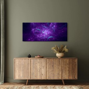 Tablou cu abstracțiune modernă în albastru (120x50 cm)