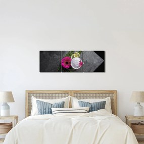 Tablou - Noaptea în Bangkok (cu ceas) (90x30 cm)