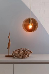 Pendul din metal sand si sticla chihlimbar Toledo