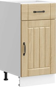 vidaXL Dulap de bază de bucătărie „Lucca” din lemn de stejar Sonoma