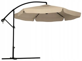Umbrela de gradina pliabila LEVI 300 cm, bej-maro + ambalare gratuită