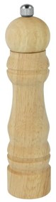 Râșniță din lemn de cauciuc pentru piper Metaltex, înălțime 17 cm