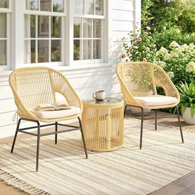 Outsunny bistro mobilier ratan polyrattan | Aosom Romania