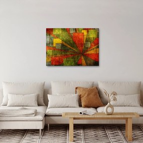 Tablou cu abstracție geometrică (70x50 cm)