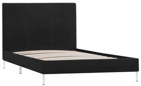 280941 vidaXL Cadru de pat, negru, 90 x 200 cm, material textil