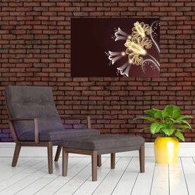 Tablou - Flori strălucitoare (90x60 cm)