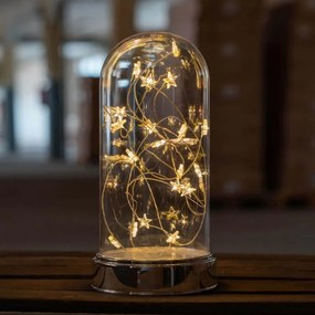 Set de domuri luminoase de Crăciun 20 LED, alb cald, 2 buc