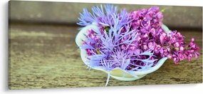 Tablou - plantă violetă (120x50 cm)