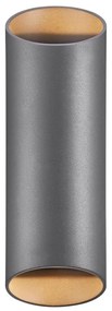 Aplica up/down de perete pentru iluminat exterior IP54 Nico round 22 antracit