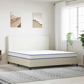 vidaXL Saltea din spumă cu memorie, alb, 200x200x17 cm, moale